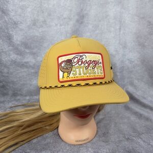 ShankItGolf Bogeys And Stogeys Golf Hat Mustard Red